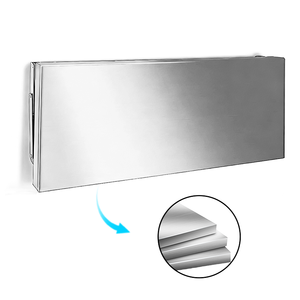 رف معدني قابل للطي من الفولاذ المقاوم للصدأ للخدمة الشاقة للمطبخ التجاري مثبت بالحائط للاستخدام في شاحنات الطعام - Product Image 4