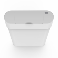 Poubelle à pédale sanitaire 22L avec couvercle, poubelle commerciale automatique sans contact pour déchets féminins, produit d'hygiène féminine sans contact