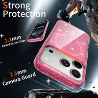 Coques de téléphone portable magnétiques transparentes antichoc avec recharge sans fil pour iPhone 18 17 16 15 Air Pro Plus Pro Max