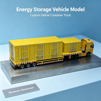 Modèle de camion de stockage d'énergie jaune personnalisé