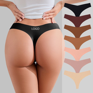 Perizoma a vita bassa traspirante e antibatterico in 52 colori, T-Back in seta ghiaccio OEM per donna taglie forti all'ingrosso - Product Image 1