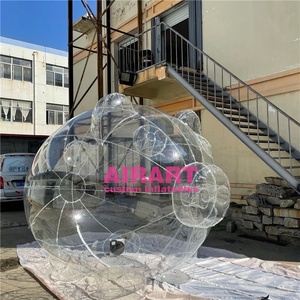 Tùy chỉnh thiết kế lớn trong suốt nhựa <span class=keywords><strong>PVC</strong></span> quảng cáo <span class=keywords><strong>Inflatable</strong></span> Piggy ngân hàng <span class=keywords><strong>Inflatable</strong></span> Pig mô hình trong Bán nóng - Product Image 3