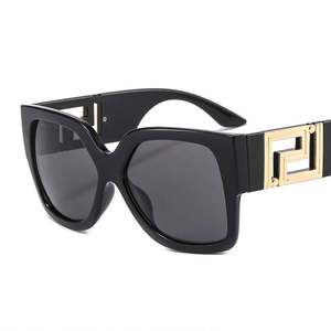 Gafas de Sol Cuadradas de Lujo con Logotipo Personalizado, Gafas de Sol Grandes de Moda para Mujer, Diseño de Leopardo Negro - Product Image 6