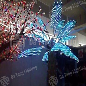 Luz LED con forma de árbol de coco, decoración con temática de paraíso tropical para jardín exterior, resort y exhibición junto a la piscina. - Product Image 6