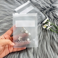 Pochette à bijoux de luxe personnalisée avec fermeture éclair, emballage plastique, petits sacs à fermeture éclair, sacs ziplock avec impression, sac à bijoux en PVC, sac ziplock givré