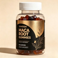 Gommes de Maca OEM 5000mg Énergie Endurance Équilibre Hormonal Complément Herbal Naturel Hommes Femmes 60 Gommes