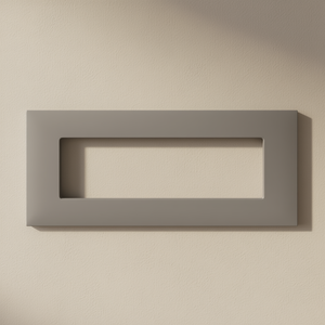 Plaque grise pour cache-prise électrique en céramique Vimar Arke 7 places - Product Image 3