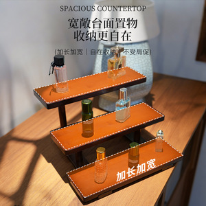 Solid wood storage rack, succulent plant stand, <b>desktop</b> storage <b>shelf</b>, tiered display rack, tea set and cup holder, step - Product Image 2