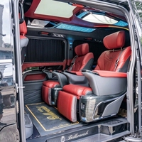 Kit de conversion intérieur VIP complet pour Mercedes Classe V W447 : écran de tableau de bord, sièges capitaine, canapé-lit, éclairage LED, auvent OEM