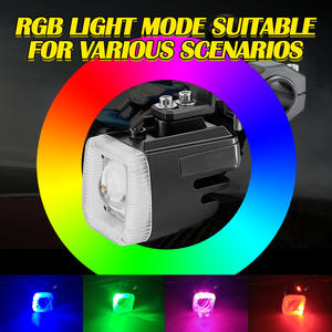 Foco LED Cuadrado Súper Brillante de 20W RGB para Motocicleta, Faros Delanteros Impermeables, Luces Antiniebla para Autos, Camionetas, ATV, Modelo MO-236 - Product Image 5