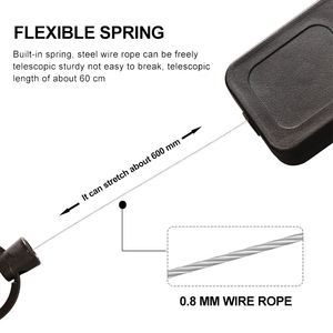 รีลพวงกุญแจน้ำหนักเบาทนทานขนาดเล็กผลิตในประเทศจีนอุปกรณ์เสริมพวงกุญแจสำหรับปีนเขาแบบพับเก็บได้ปลอดภัย - Product Image 3