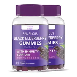 Goedkope Prijs Zwart Zaad En Vlierbessen Gummies Echinacea Elderberry Gummies Voor Immuunondersteuning