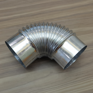 Hệ thống thông gió xoắn ốc Ống lắp ống nối HVAC vòng ống uốn cong thép mạ kẽm 90 độ ống khuỷu tay - Product Image 5