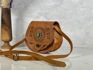 Sac bandoulière en cuir de qualité supérieure, parfait pour un usage quotidien, les voyages ou le travail, avec une finition lisse, du cuir durable, plusieurs poches - Product Image 3