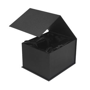 Luxury <b>Black</b> Hard Gift <b>Box</b> Magnetic Personalized Customizable logo Book Shape Packaging <b>Box</b> - Product Image 1