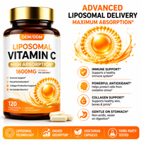 Capsules de Vitamine C Liposomale Haute Puissance avec Logo Personnalisé, Lécithine de Tournesol, 120 Capsules, Complément Alimentaire pour Adultes, Femmes et Hommes