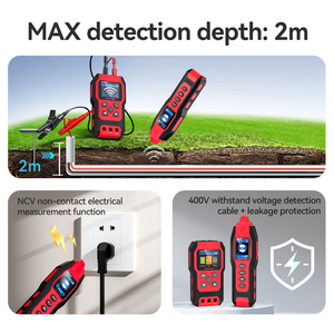 Localisateur de câbles souterrains, multimètre, testeur de tension AC/DC, traceur de fils avec batterie au lithium NF-8301 - Product Image 4
