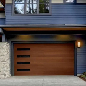 Porte de <span class=keywords><strong>garage</strong></span> <span class=keywords><strong>double</strong></span> sectionnelle American Country 16x8 Porte de <span class=keywords><strong>garage</strong></span> à rabat 9x8 isolée en <span class=keywords><strong>bois</strong></span> massif - Product Image 5