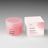 PDRN Gel Tonifiant au Collagène Rose, Masque Facial Hydratant en Tampon Compressé, Boîte de 60 Pièces, Soin Quotidien Apaisant pour la Peau