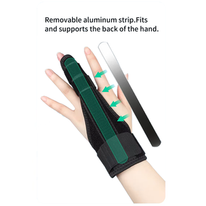 Eenvoudig aanpasbare comfortabele metalen vingerspalken, universele maat spalk voor gebroken vinger - Product Image 3