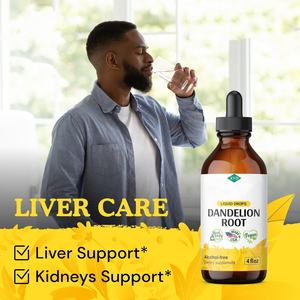 Gouttes liquides de supplément à base de plantes en gros de marque privée nettoient les gouttes liquides de racine de pissenlit diététique - Product Image 2