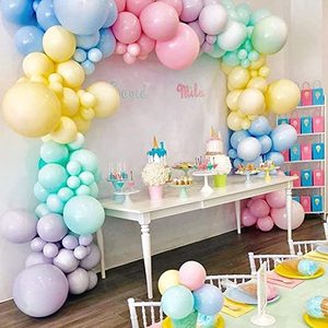 Ballons <span class=keywords><strong>en</strong></span> Latex multicolores, 147 pièces, décorations pour fête d'<span class=keywords><strong>anniversaire</strong></span>, mariage, Baby Shower, ballons à Air, Macaron, couleur <span class=keywords><strong>arc</strong></span>-<span class=keywords><strong>en</strong></span>-<span class=keywords><strong>ciel</strong></span> - Product Image 4
