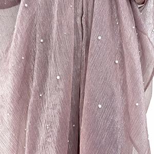 Robe Abaya de Luxe en Polyester Perlé de Haute Qualité, Style Nouveau et Tendance, pour Femmes Musulmanes, Occasions Spéciales - Product Image 2