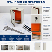 Boîte de distribution électrique en métal étanche avec tôle d'acier et revêtement en poudre IP65 certifiée CE