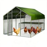 Grande cage extérieure imperméable et résistante au soleil pour volailles (poulets, canards, oies, paons) – Abri d'élevage extra large pour oiseaux de compagnie