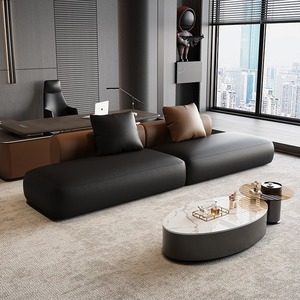 Ensemble de canapés de <span class=keywords><strong>bureau</strong></span> en cuir de style italien avec un design moderne pour le <span class=keywords><strong>bureau</strong></span> à domicile et l'utilisation commerciale - Product Image 4