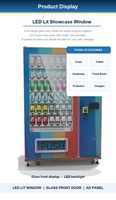 Distributeur automatique d'accessoires téléphoniques ZDYS à acceptation de plusieurs modes de paiement (pièces, cartes et QR) pour centres de divertissement familiaux très fréquentés