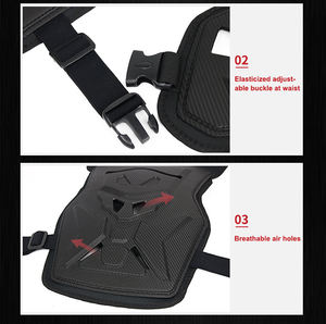 モトクロスオートバイボディアーマー服ライディングレーシングレスリング服バイクチェストプレートプロテクター麻ロープパターンアーマー - Product Image 4