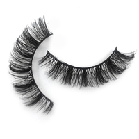Russe Faux Vison Bande Cils À La Main DD Curl Moelleux Faux Cils Cils Naturels Bandes Curl Pack Extensions De Cils