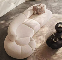 Canapé modulaire Chesterfield inclinable de style italien, design moderne, grand canapé pour appartement, salon, bureau à domicile, villa