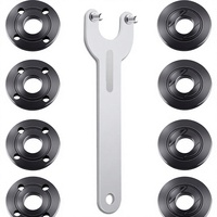 Kit de 9 clés à molette pour meuleuse d'angle, écrous de blocage métalliques à bride 5/8-11