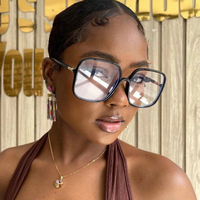 Lunettes de lecture rectangulaires anti-lumière bleue tendance 2026 pour femmes, montures transparentes, verres verts