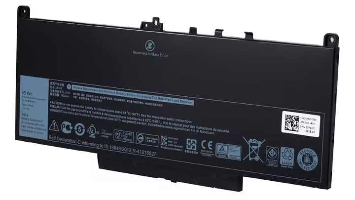 J60J5 Replacement Laptop Battery For Dell Latitude E7270 E7470 - 55Wh, 7.6V, 4-Cell 8 thumbnail image