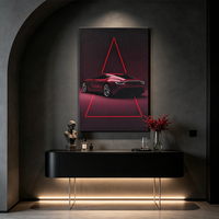 Tableau porcelaine cristal à strass étincelants, autruche tendance avec lunettes pour décoration intérieure maison