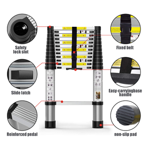 STARRYHEART Multi-Purpose Aluminium Extension <b>Ladder</b> Foldable <b>Telescopic</b> <b>Ladder</b> - Product Image 2