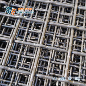 <span class=keywords><strong>Grillage</strong></span> <span class=keywords><strong>de</strong></span> protection à mailles fixes en acier au manganèse haute rigidité / anti-desserrage pour applications minières, carrières et métallurgie à charge lourde - Product Image 6