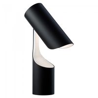 Nordique minimaliste chambre étude noir pliable lampe de Table créatif Portable chevet métal lampe de bureau avec interrupteur