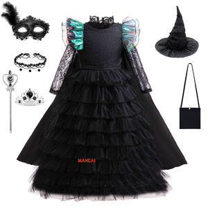 TV & Movie Wicked Witch Black Suit Girls Glinda Gothic <span class=keywords><strong>Tutu</strong></span> Falda Halloween Holiday Performance Juego de rol Black Wicked Dress - Product Image 1