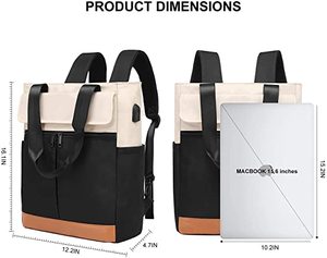 <span class=keywords><strong>Sac</strong></span> <span class=keywords><strong>à</strong></span> <span class=keywords><strong>dos</strong></span> de voyage, fourre-tout pour ordinateur portable, <span class=keywords><strong>Convertible</strong></span>, avec Port de chargement USB, pour femmes, - Product Image 5