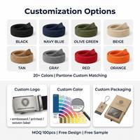 Ceinture tactique en nylon noir pour homme avec boucle automatique, ceinture de mode aux couleurs nationales, vente en gros directe d'usine