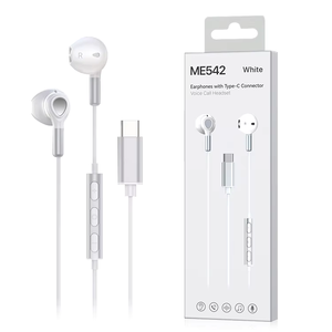 Wired Type-C In-<strong>Ear</strong> Earphones with Microphone for Hands-Free Calling and Music Compatible with for <strong>iPhone</strong> 15/16/17 - Product Image 1