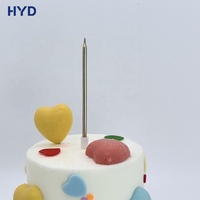 Velas de Cumpleaños Multicolores Personalizables 2026, Metálicas, Sin Humo, Ecológicas, Hechas a Mano, de 3-3.9 Pulgadas, Decoración para Pasteles, Tema Romántico, Nuevas