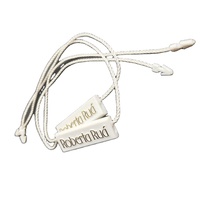Étiquettes personnalisées avec logo estampé à l'or - Attaches de luxe avec cordon - Accessoires haut de gamme pour bijoux et montres