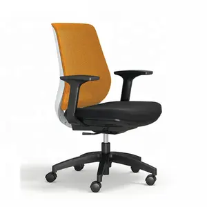Factory direct bifma standard double pp shell ergonomic backrest with elastic mesh task office chairs