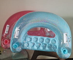 Sofá inflable de playa, tumbona flotante con brillo, producto rápido, venta - Product Image 5