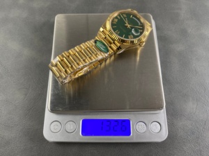 high top quality watch Waterproof 40mm ARF factory 904L steel 3255 movement luminous Gold Roman Green Diver watch - Product Image 6
